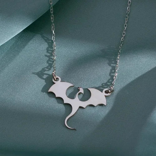Game of Thrones Dragon Pendant Necklace – Medieval Stainless Steel Jewelry