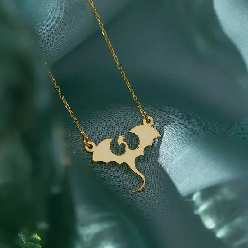 Game of Thrones Dragon Pendant Necklace – Medieval Stainless Steel Jewelry