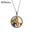 Sokka Avatar: The Last Airbender Necklace – Antique Glass Cabochon Pendant