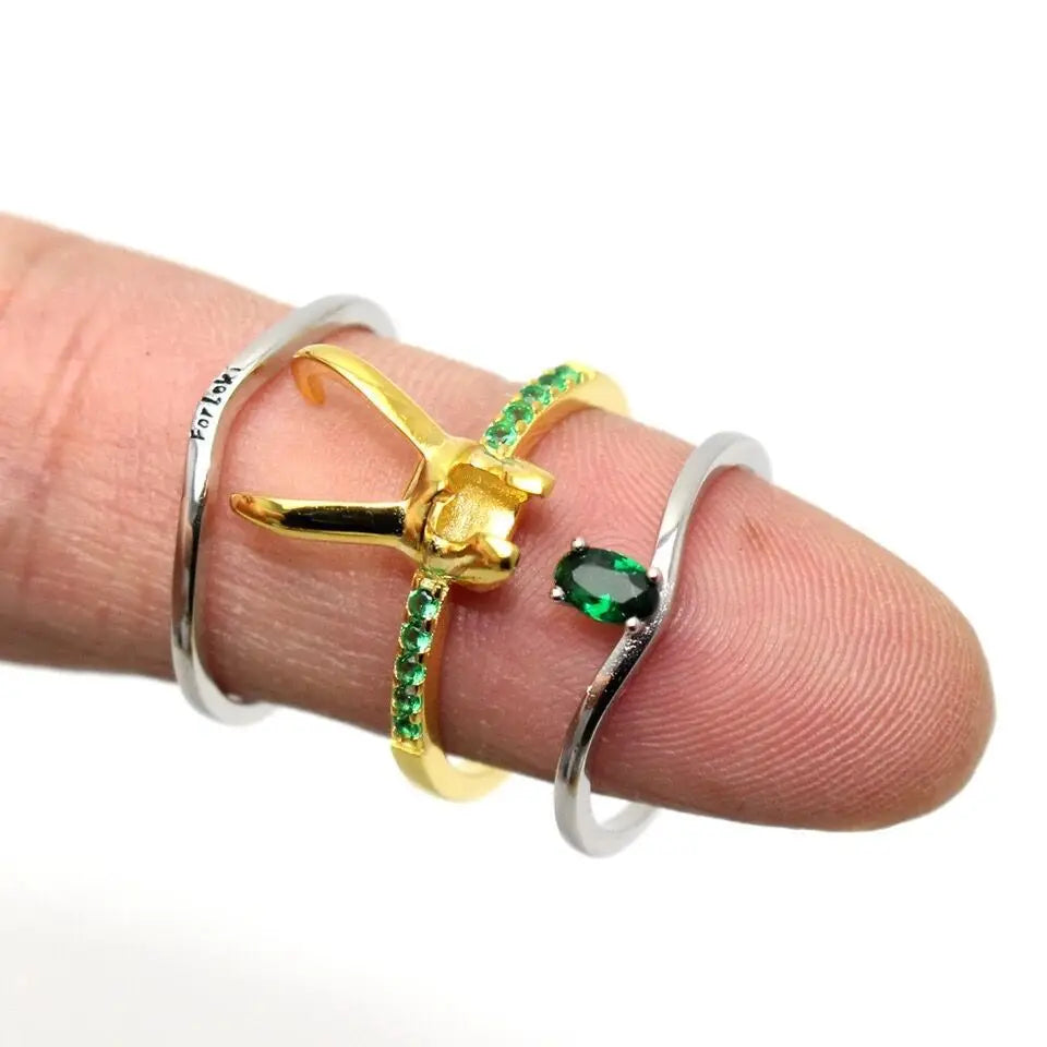 Loki Helmet Ring – Marvel Avengers Unisex Superhero Statement Jewelry