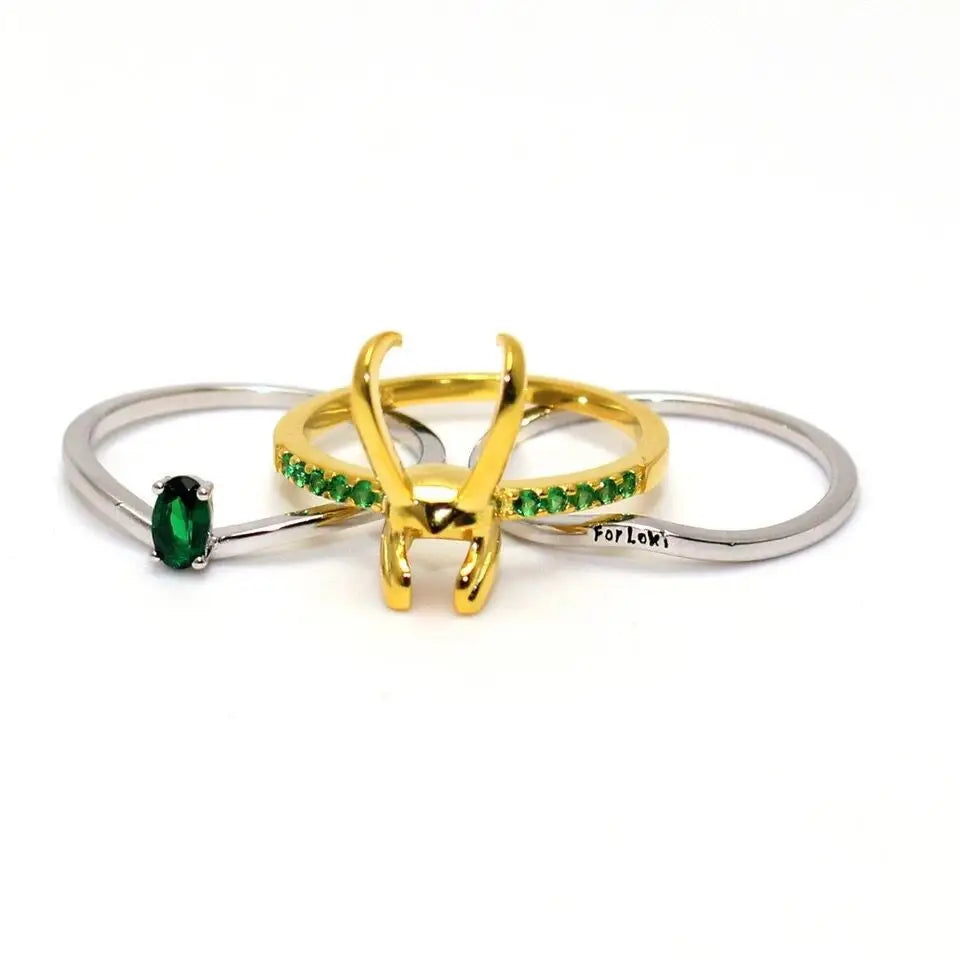 Loki Helmet Ring – Marvel Avengers Unisex Superhero Statement Jewelry