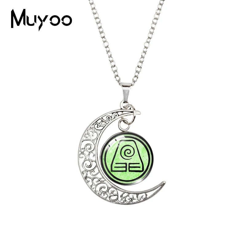 Avatar: The Last Airbender Moon Necklace – Glass Dome Pendant