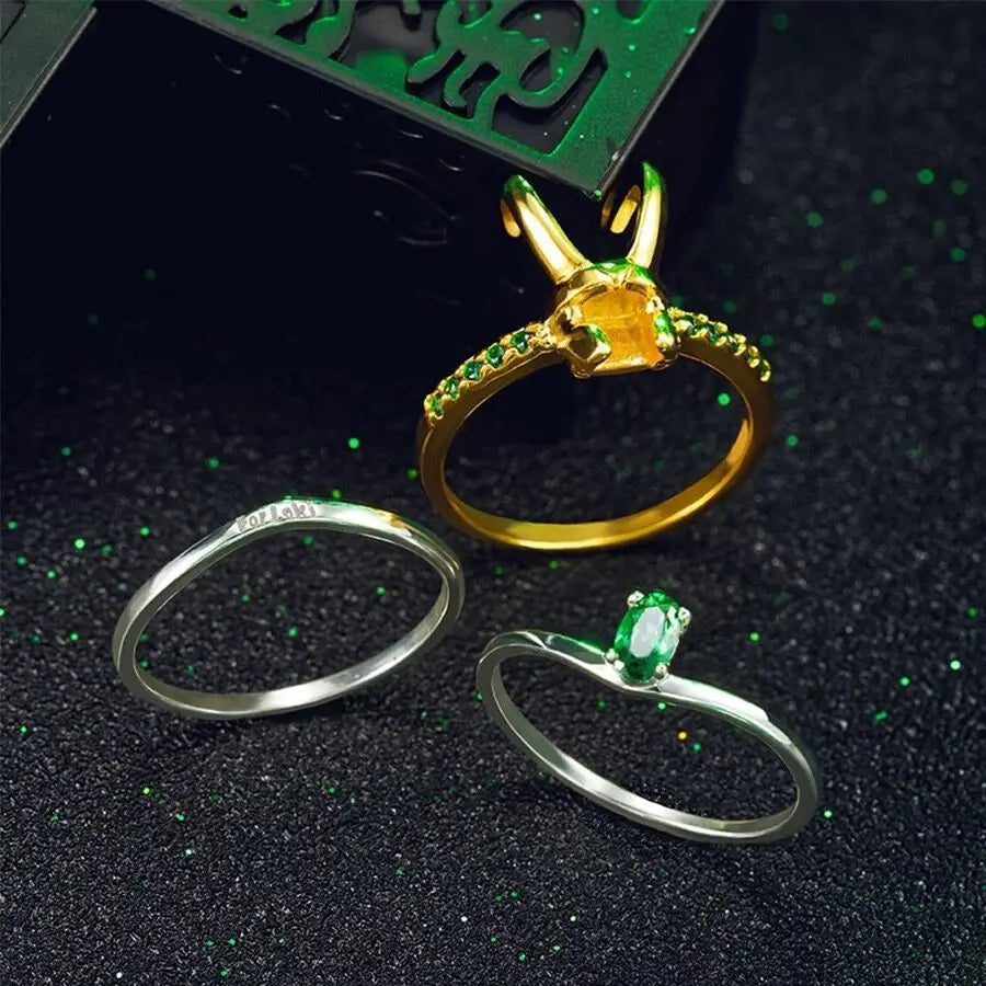 Loki Helmet Ring – Marvel Avengers Unisex Superhero Statement Jewelry