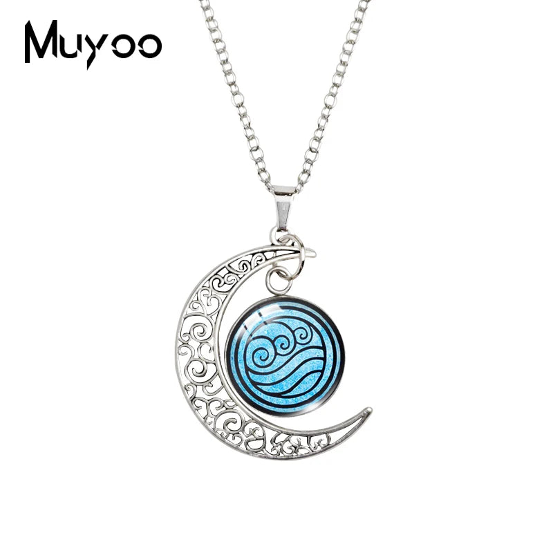 Avatar: The Last Airbender Moon Necklace – Glass Dome Pendant