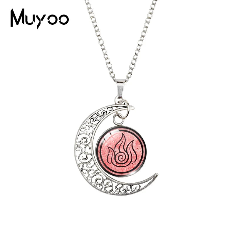 Avatar: The Last Airbender Moon Necklace – Glass Dome Pendant