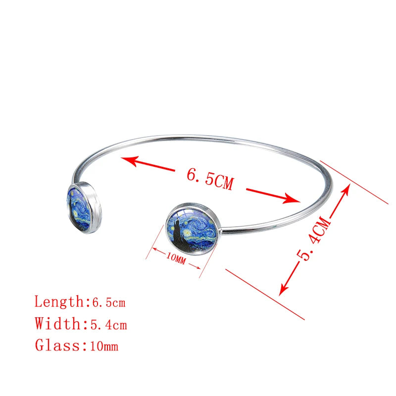 Avatar: The Last Airbender Glass Dome Bangle – Adjustable Cuff Bracelet