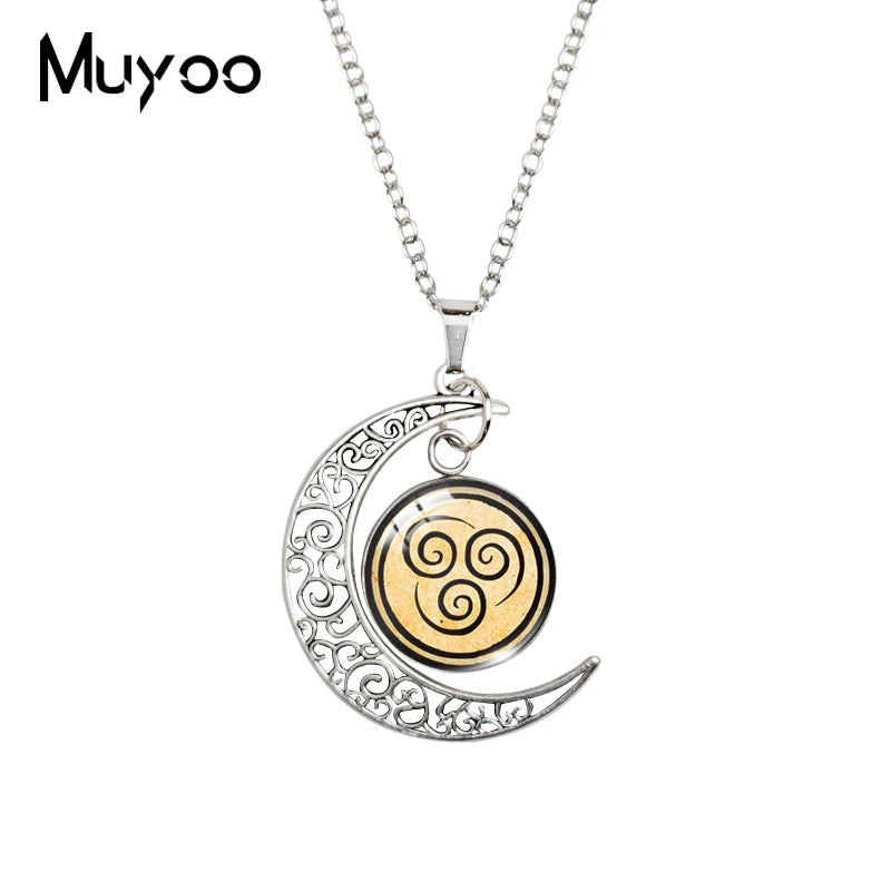 Avatar: The Last Airbender Moon Necklace – Glass Dome Pendant