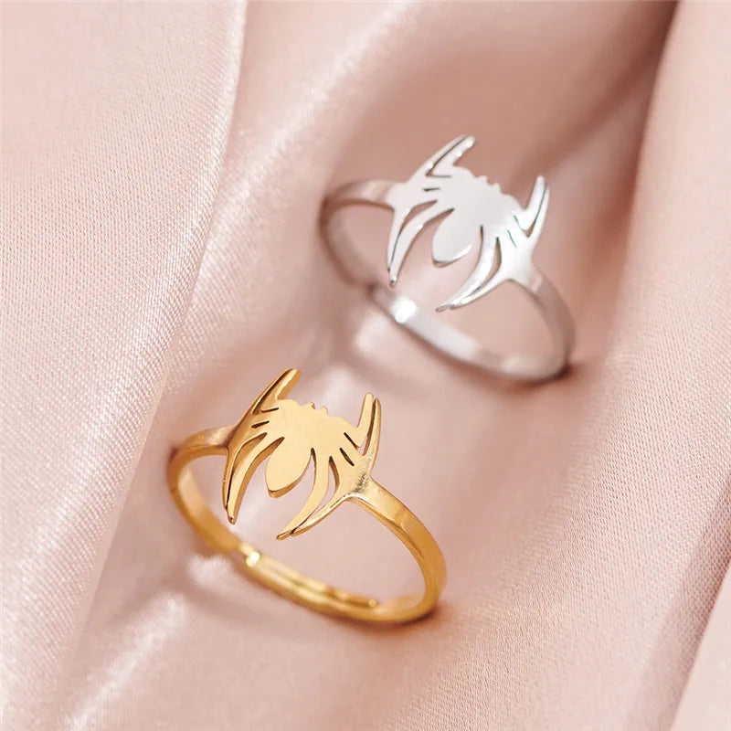 Gothic Spider Ring – Punk Open-Finger Animal Statement Jewelry