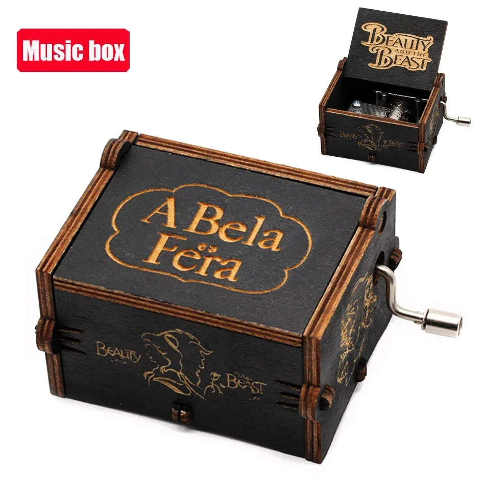 Game of Thrones Antique Wooden Hand-Crank Music Box – Fantasy Collectible Gift