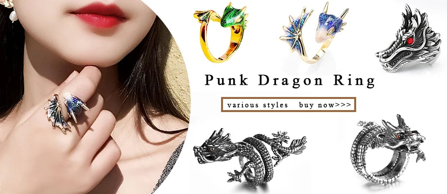 Gothic Spider Ring – Punk Open-Finger Animal Statement Jewelry