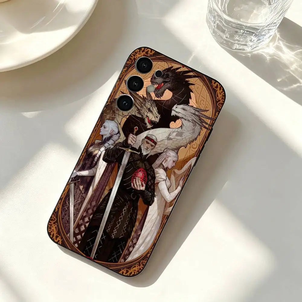Game of Thrones Samsung Galaxy Case – Soft Silicone Black Phone Cover
