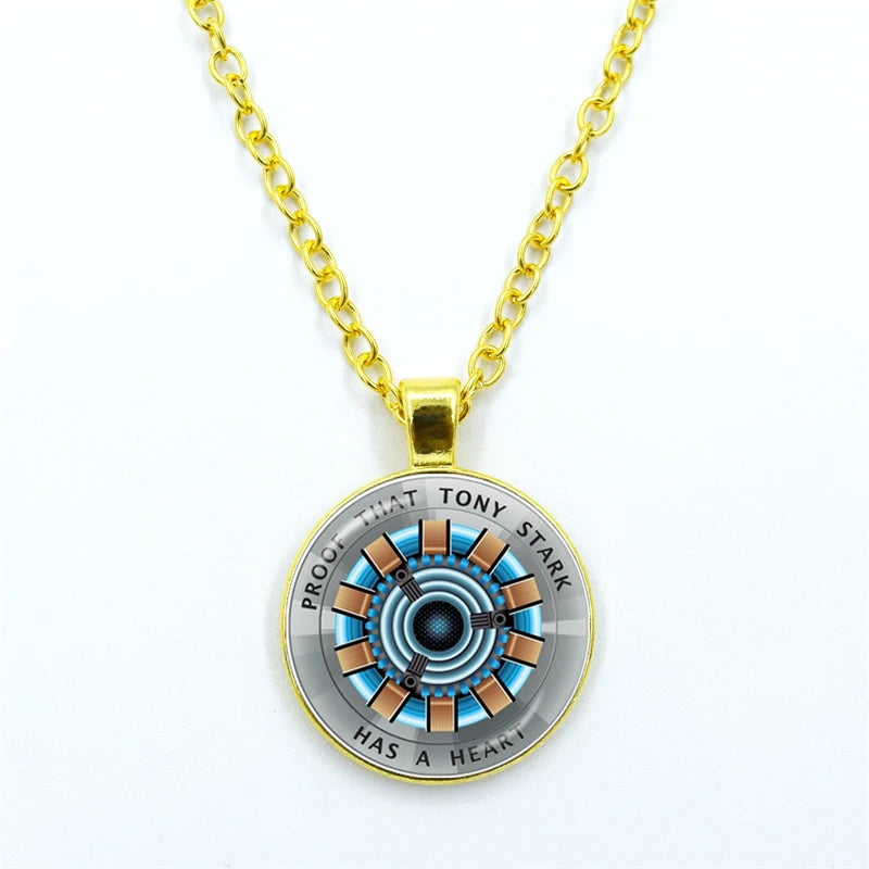 Tony Stark Arc Reactor Necklace – “Proof That Tony Stark Has a Heart” Pendant