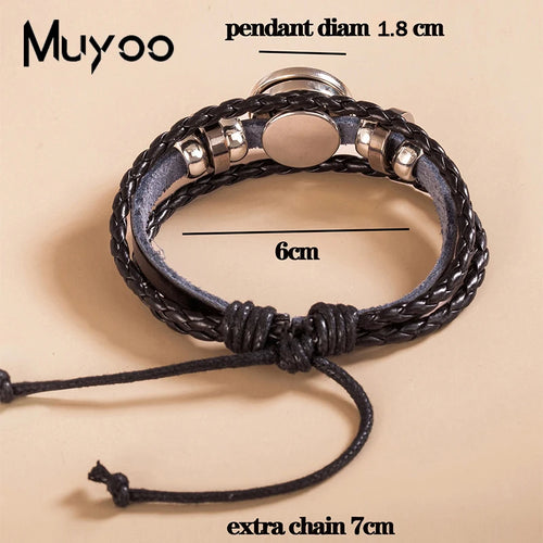 Avatar: The Last Airbender Leather Bracelet – Glass Dome Snap Button Bangle