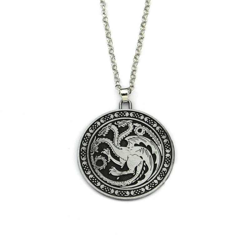 Game of Thrones House Stark Wolf Keychain – “Winter Is Coming” 3D Pendant