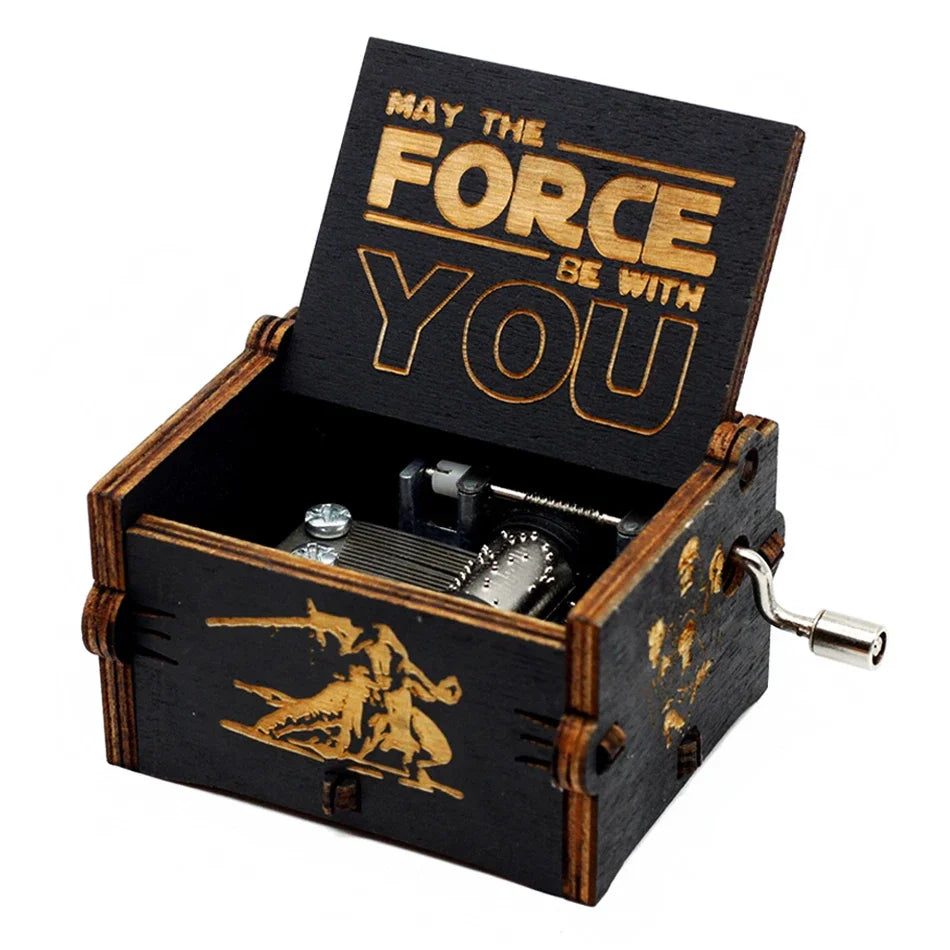 Game of Thrones Antique Wooden Hand-Crank Music Box – Fantasy Collectible Gift