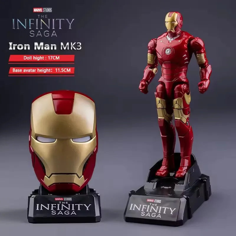 Iron Man MK85 & Captain America Action Figure – Articulated Marvel Collectible Toy