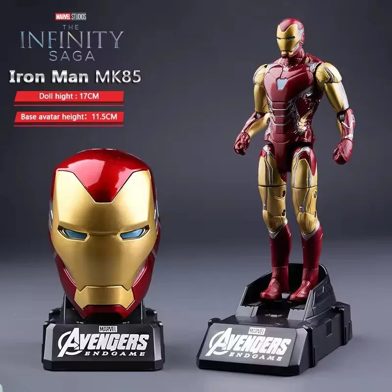 Iron Man MK85 & Captain America Action Figure – Articulated Marvel Collectible Toy