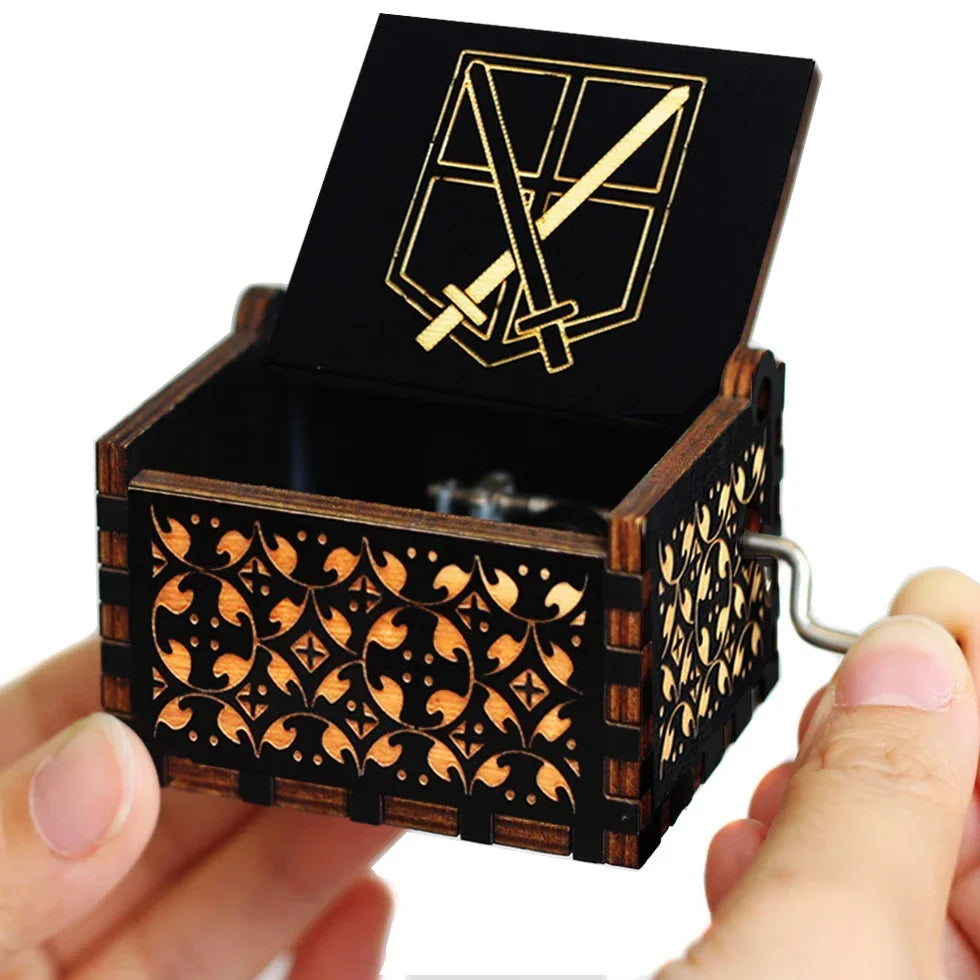Game of Thrones Antique Wooden Hand-Crank Music Box – Fantasy Collectible Gift