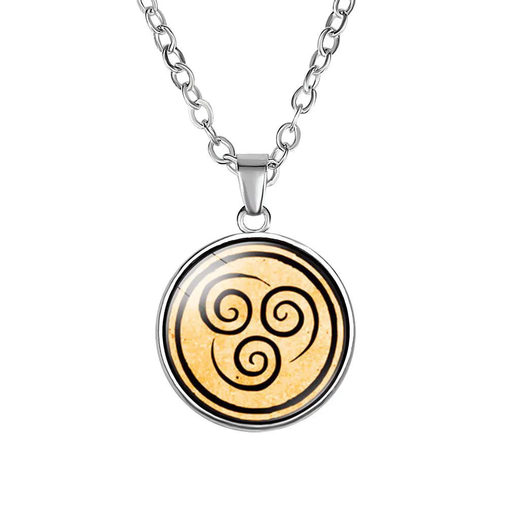 Avatar: The Last Airbender Four Elements Necklace Set – Air, Water, Earth & Fire