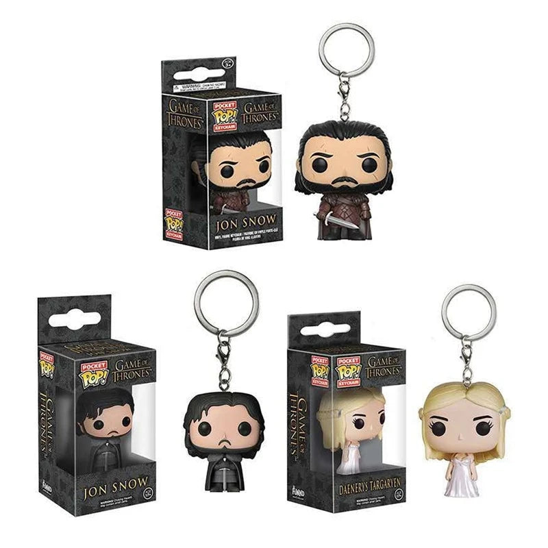 Game of Thrones Funko Pop! Keychain – Jon Snow & Tyrion Collectible Figure