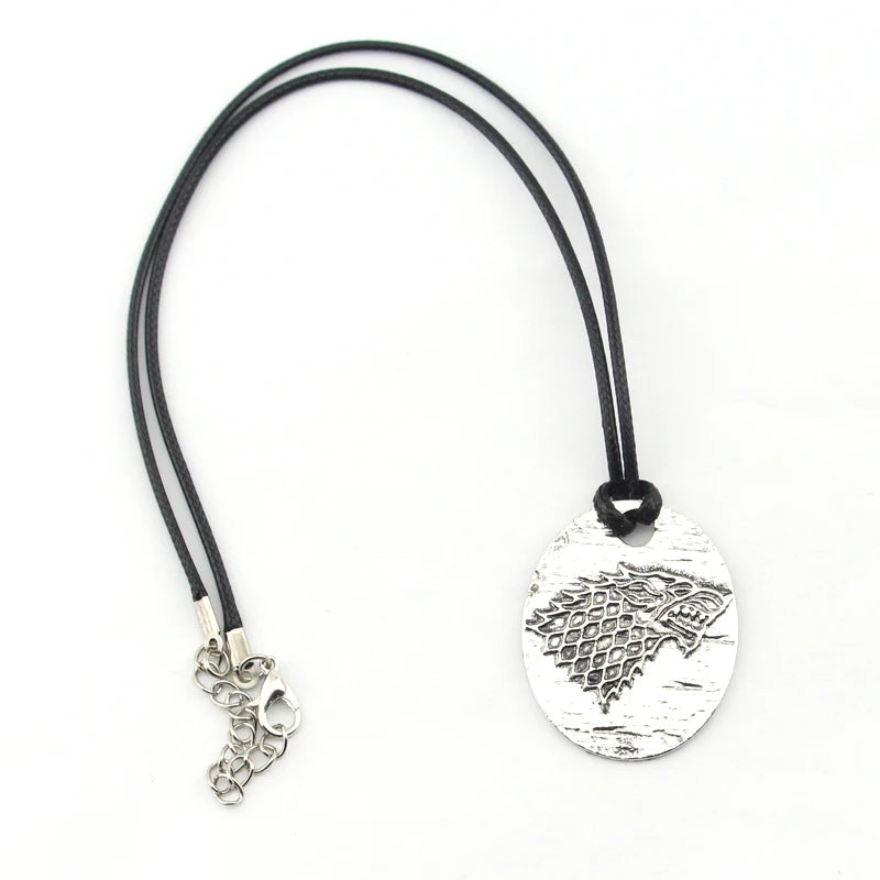 Game of Thrones House Stark Wolf Keychain – “Winter Is Coming” 3D Pendant