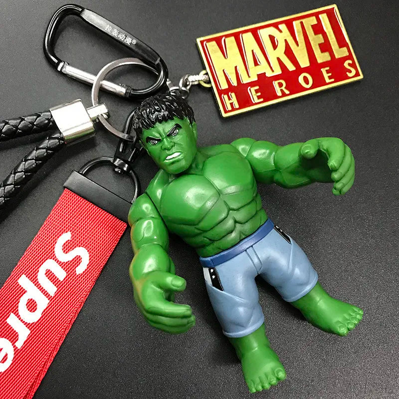 Marvel Superhero Keychain – Iron Man, Captain America & Spider-Man Pendant