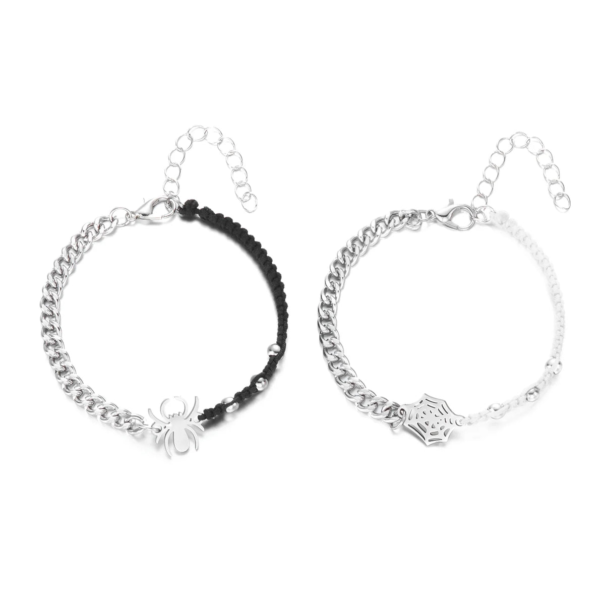 Spider Web Bracelet – Adjustable Unisex Couple & Friendship Jewelry