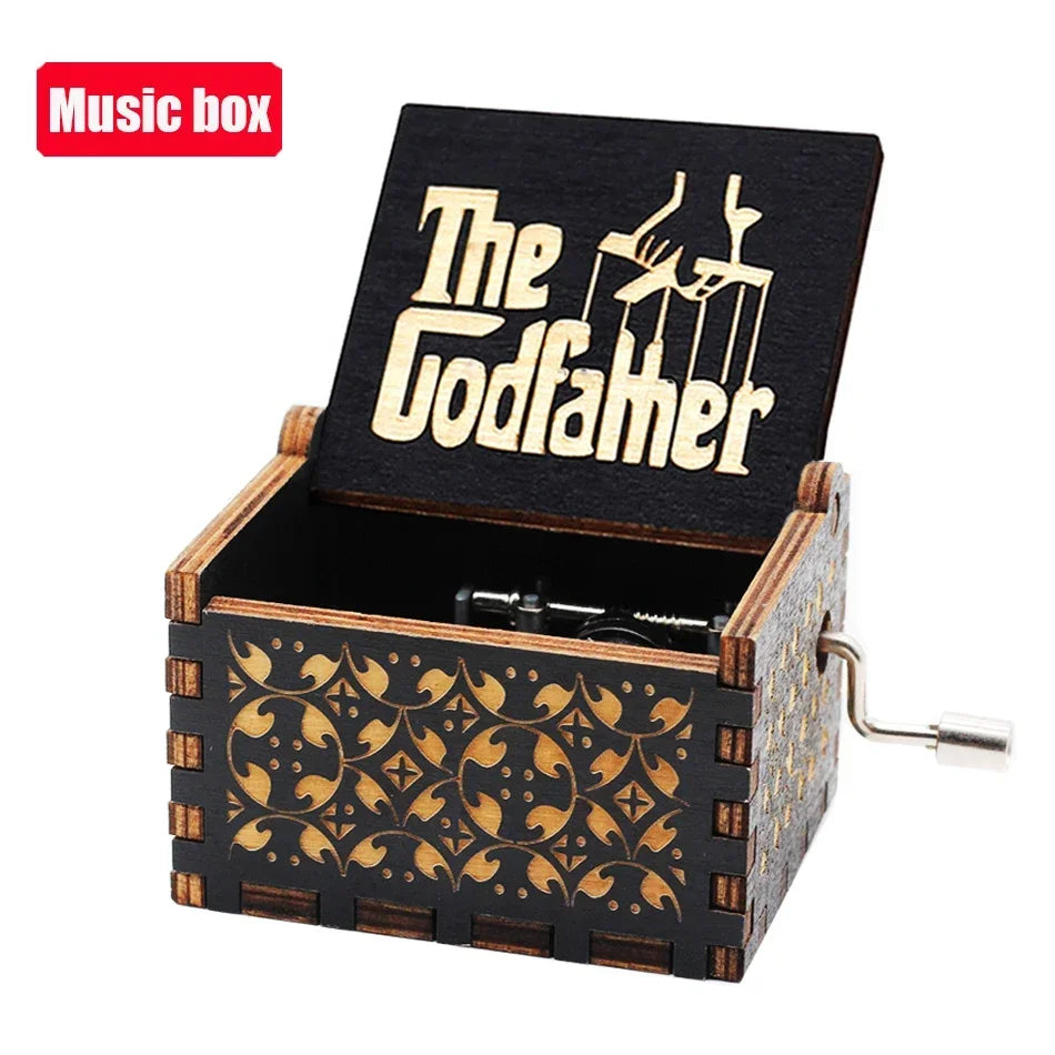 Game of Thrones Antique Wooden Hand-Crank Music Box – Fantasy Collectible Gift