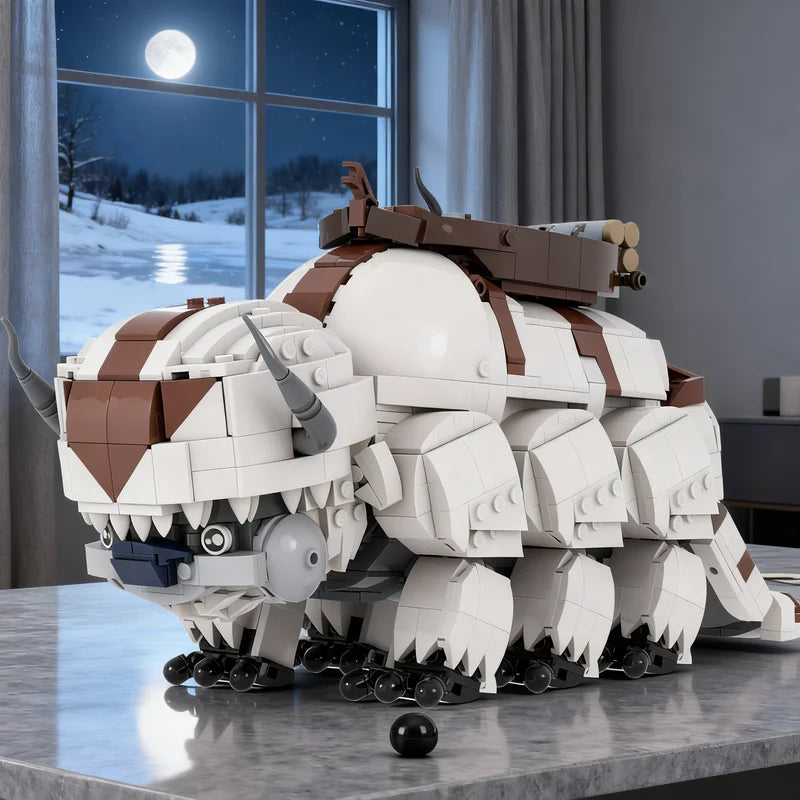 Avatar: The Last Airbender Appa Sky Bison Building Blocks – 1,650-Piece DIY Set