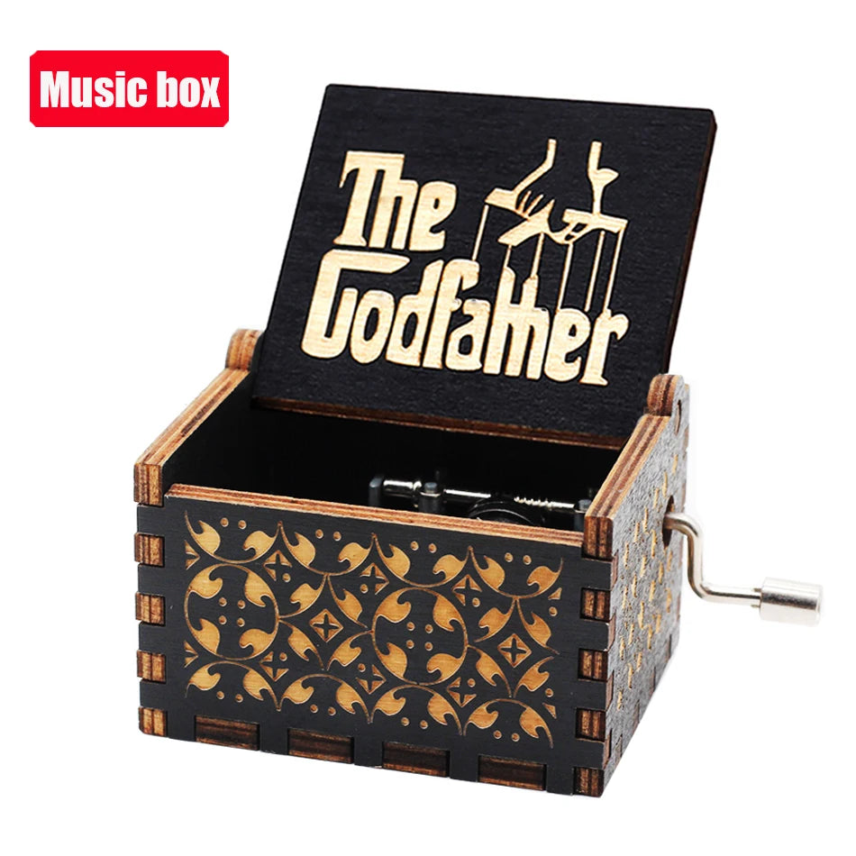 Game of Thrones Antique Wooden Hand-Crank Music Box – Fantasy Collectible Gift