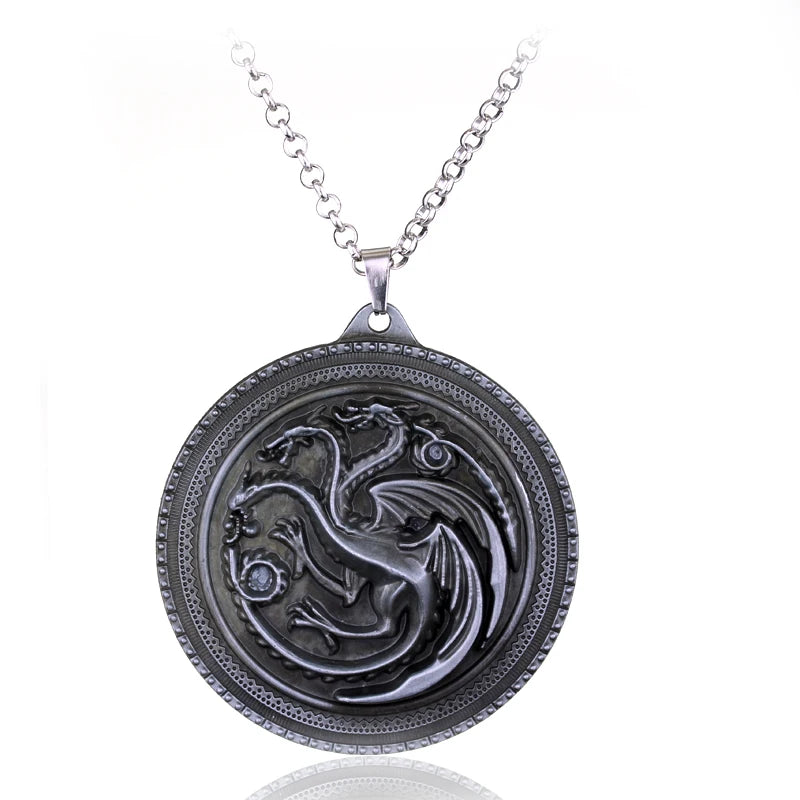 Game of Thrones House Stark Wolf Keychain – “Winter Is Coming” 3D Pendant