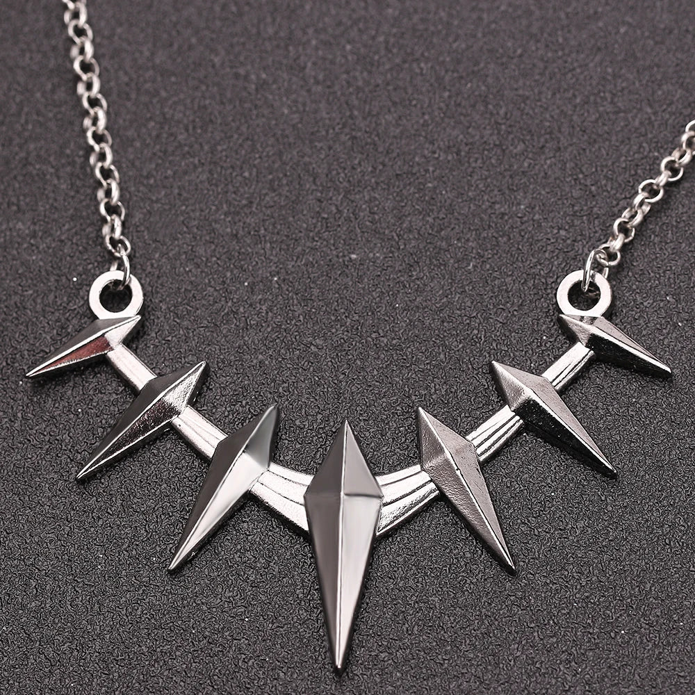 Black Panther Claw Necklace – Superhero Pendant Chain for Men