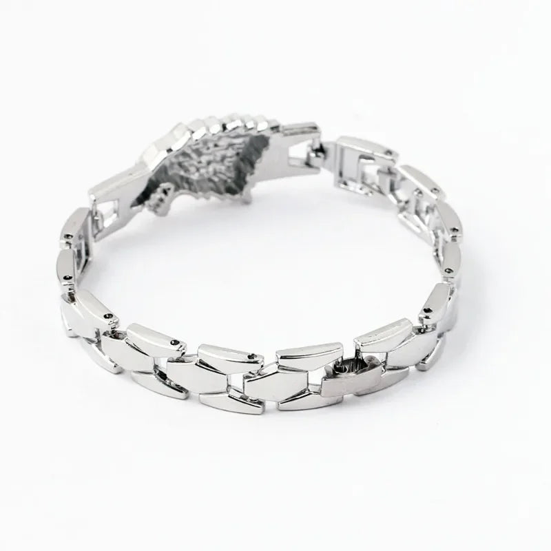 Game of Thrones Stark Wolf Keychain – Alloy Pendant Collectible Souvenir