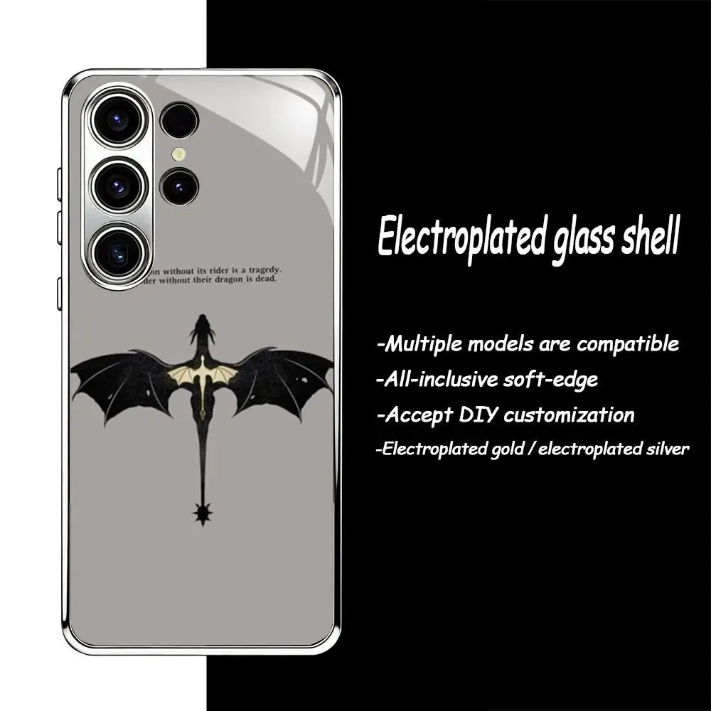 Game of Thrones Samsung Galaxy Case – Electroplated Glass Protective Phone Cover