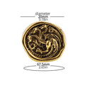House Targaryen Three-Headed Dragon Ring – Gold Cosplay Jewellery