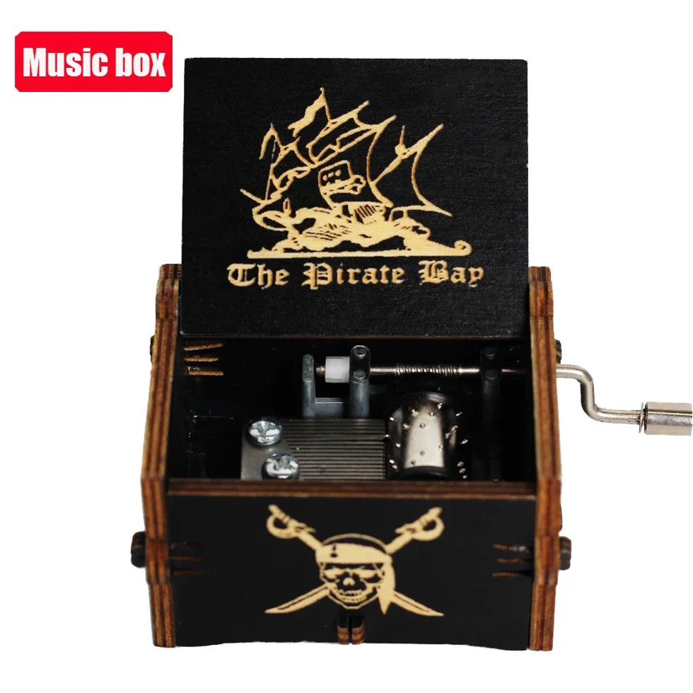 Game of Thrones Antique Wooden Hand-Crank Music Box – Fantasy Collectible Gift