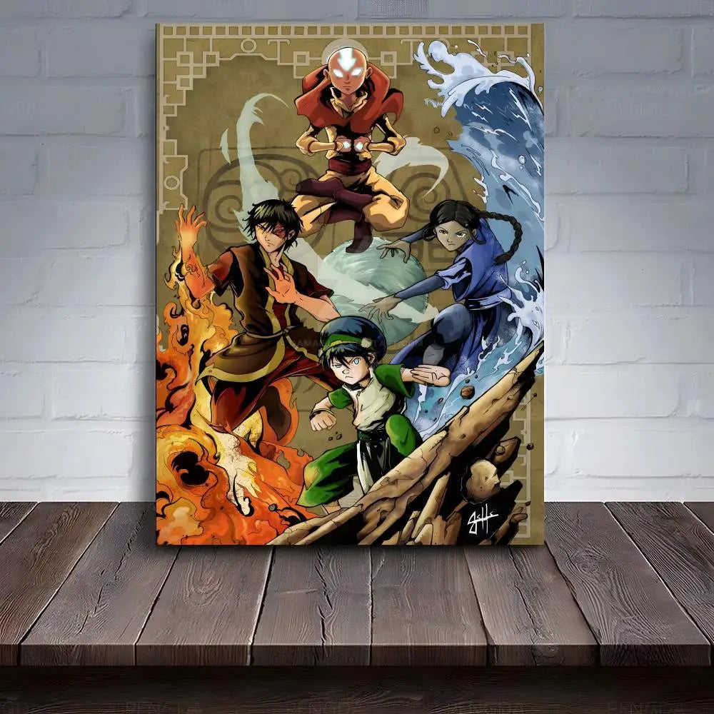 Avatar: The Last Airbender Poster – HD Anime Canvas Wall Art