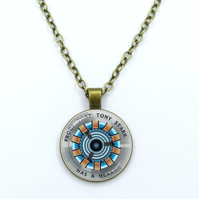 Tony Stark Arc Reactor Necklace – “Proof That Tony Stark Has a Heart” Pendant