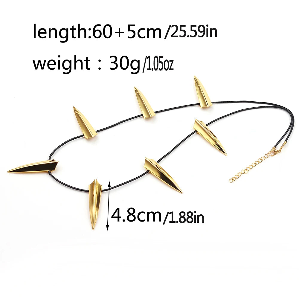 Black Panther Necklace – Minimalist Superhero Pendant for Men