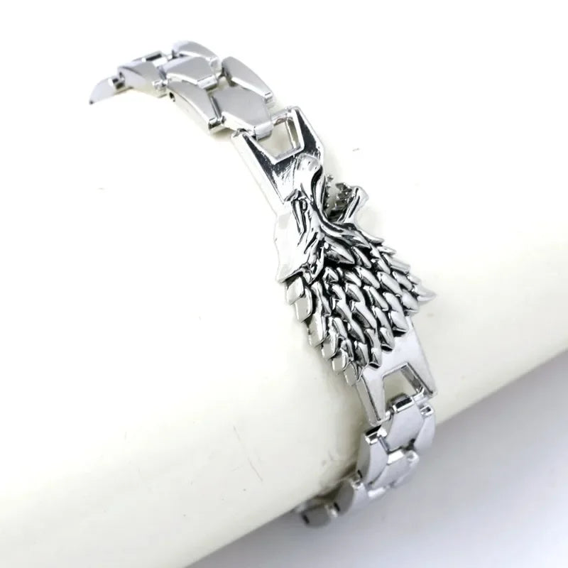 Game of Thrones Stark Wolf Keychain – Alloy Pendant Collectible Souvenir
