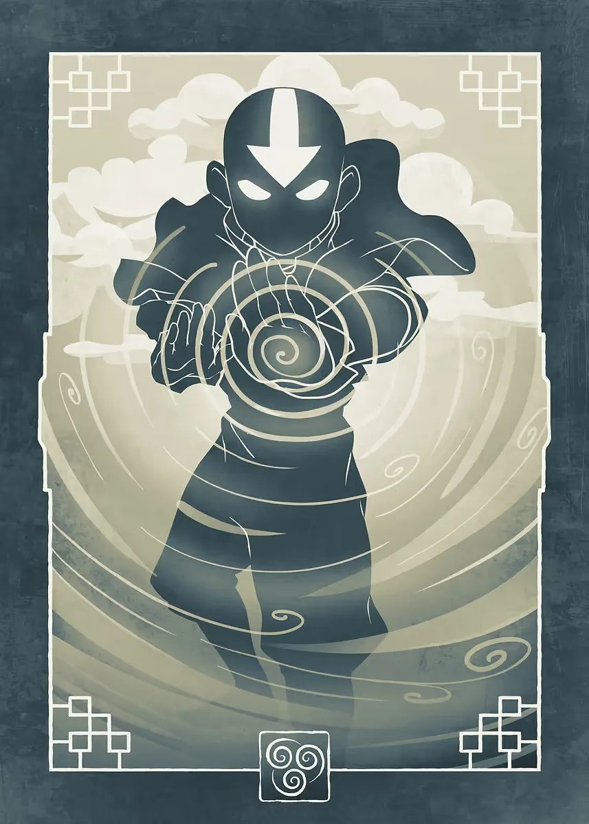 Avatar: The Last Airbender Elemental Posters – Air, Earth, Fire & Water Wall Art