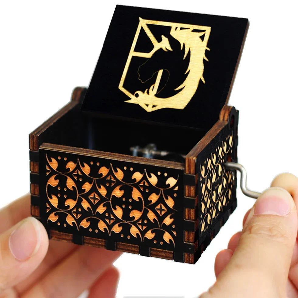 Game of Thrones Antique Wooden Hand-Crank Music Box – Fantasy Collectible Gift