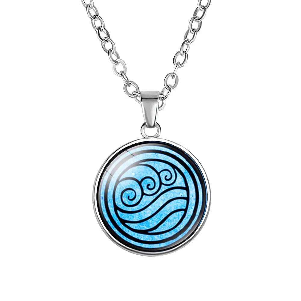 Avatar: The Last Airbender Four Elements Necklace Set – Air, Water, Earth & Fire