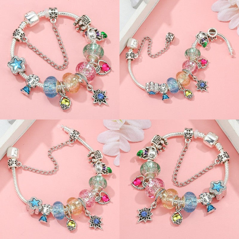 Marvel Spider-Man Charm Bracelet – Mask Clasp & Soaring City Beads