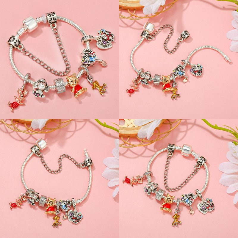 Marvel Spider-Man Charm Bracelet – Mask Clasp & Soaring City Beads