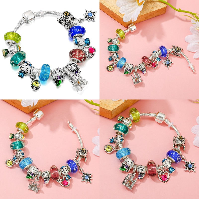 Marvel Spider-Man Charm Bracelet – Mask Clasp & Soaring City Beads