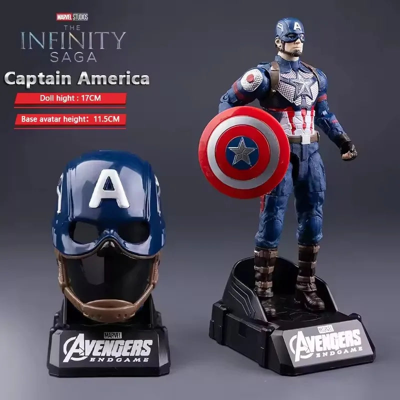 Iron Man MK85 & Captain America Action Figure – Articulated Marvel Collectible Toy