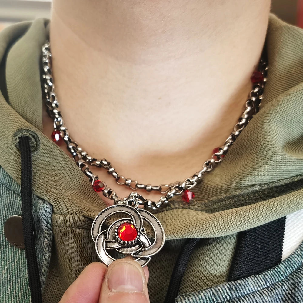 Rhaenyra Targaryen Ruby Chain Necklace – House of the Dragon Jewellery