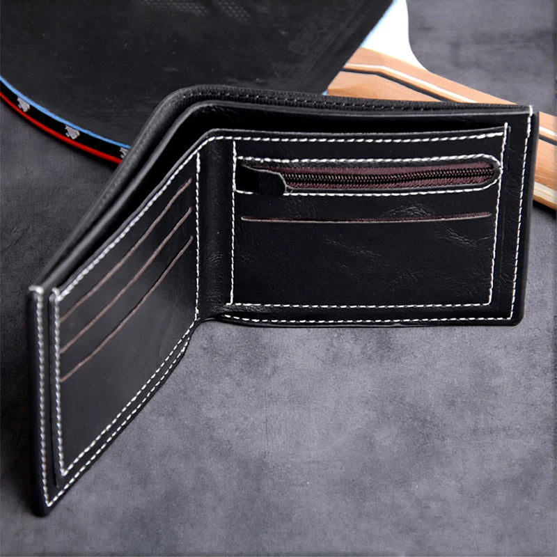 Spider Web PU Leather Wallet – Premium Compact Men’s Business Wallet