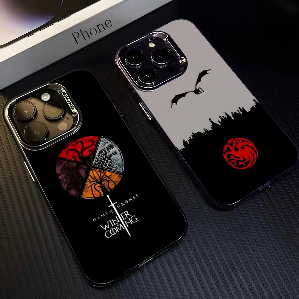 Game of Thrones iPhone Case – Colourful Silver Protective Phone Cover